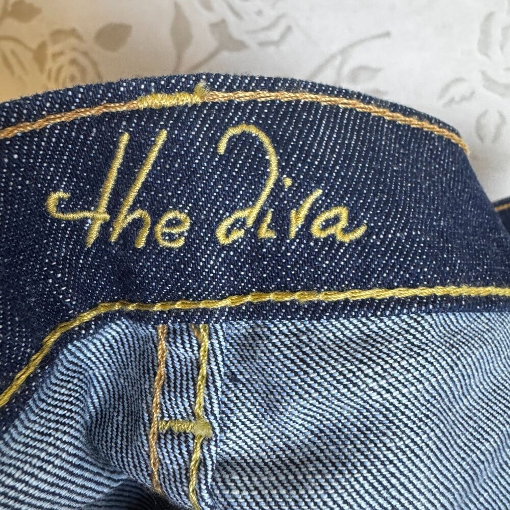 Old Navy Womens The Diva Skinny Stretch Jeans 16 Regular Dark Wash Lowest Rise - Picture 6 of 7
